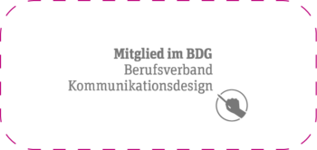 Mitglied im BDG – Berufsverband Kommunikationsdesign